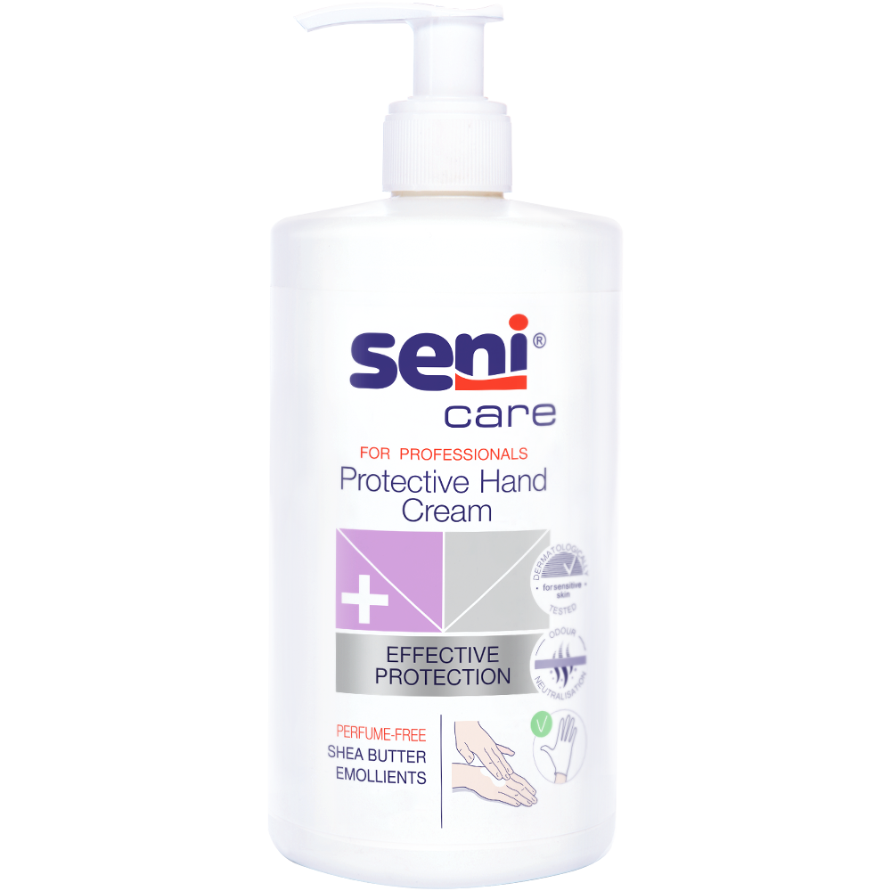Bild der Verpackung der Seni Care Handschutzcreme